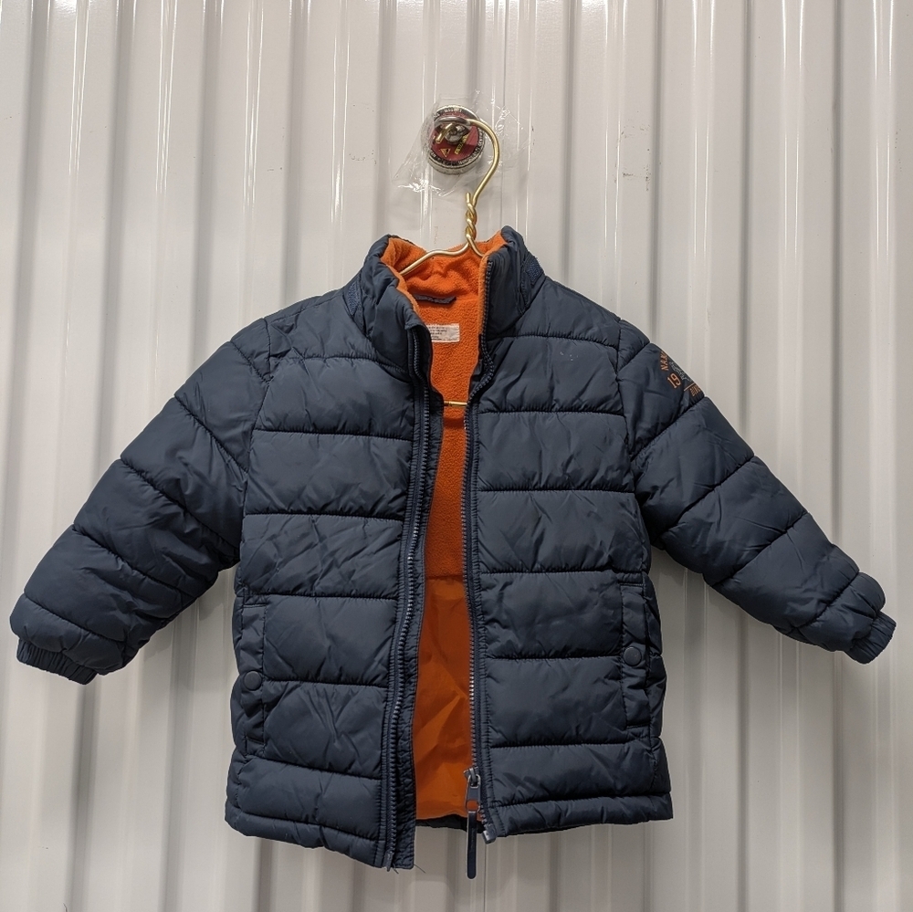 H&M 3-4 Navy Blue Kids Puffer Jacket